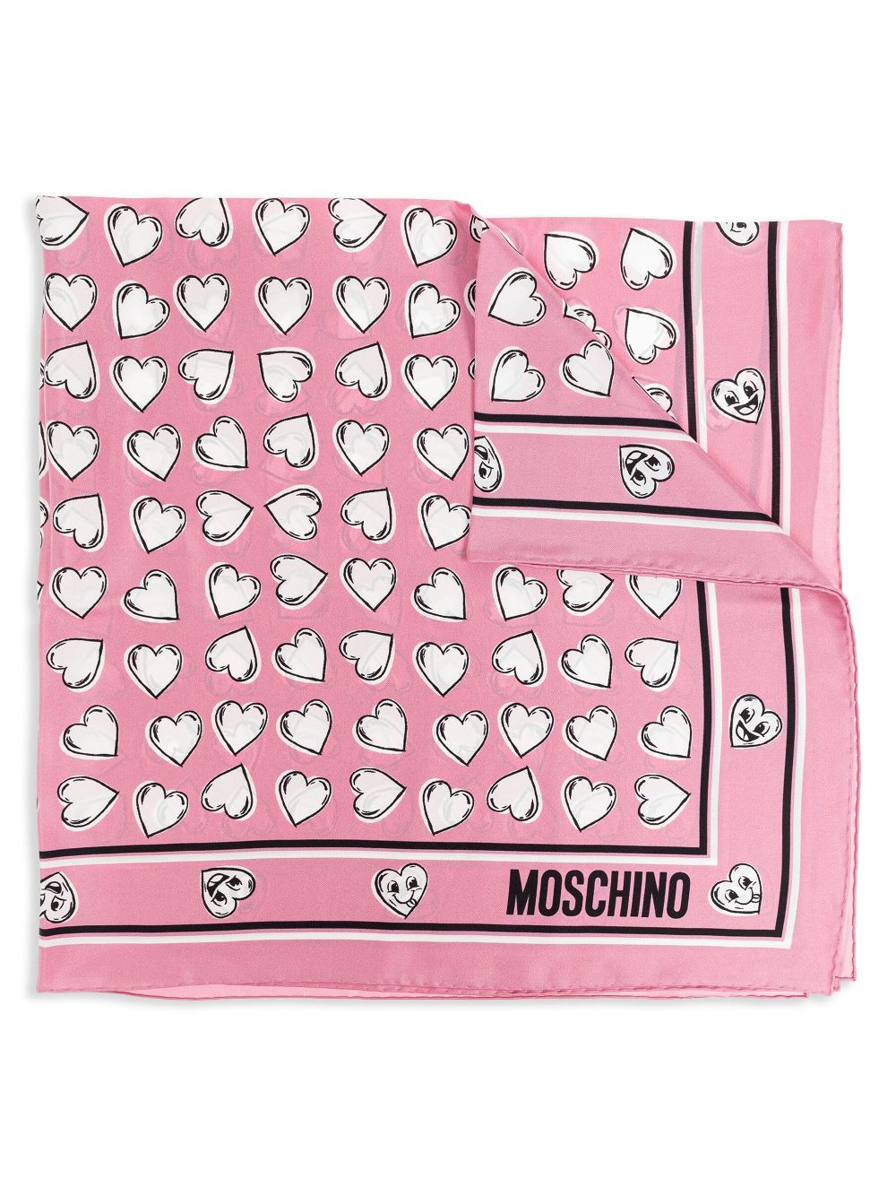 Moschino Sjaal met print Roze