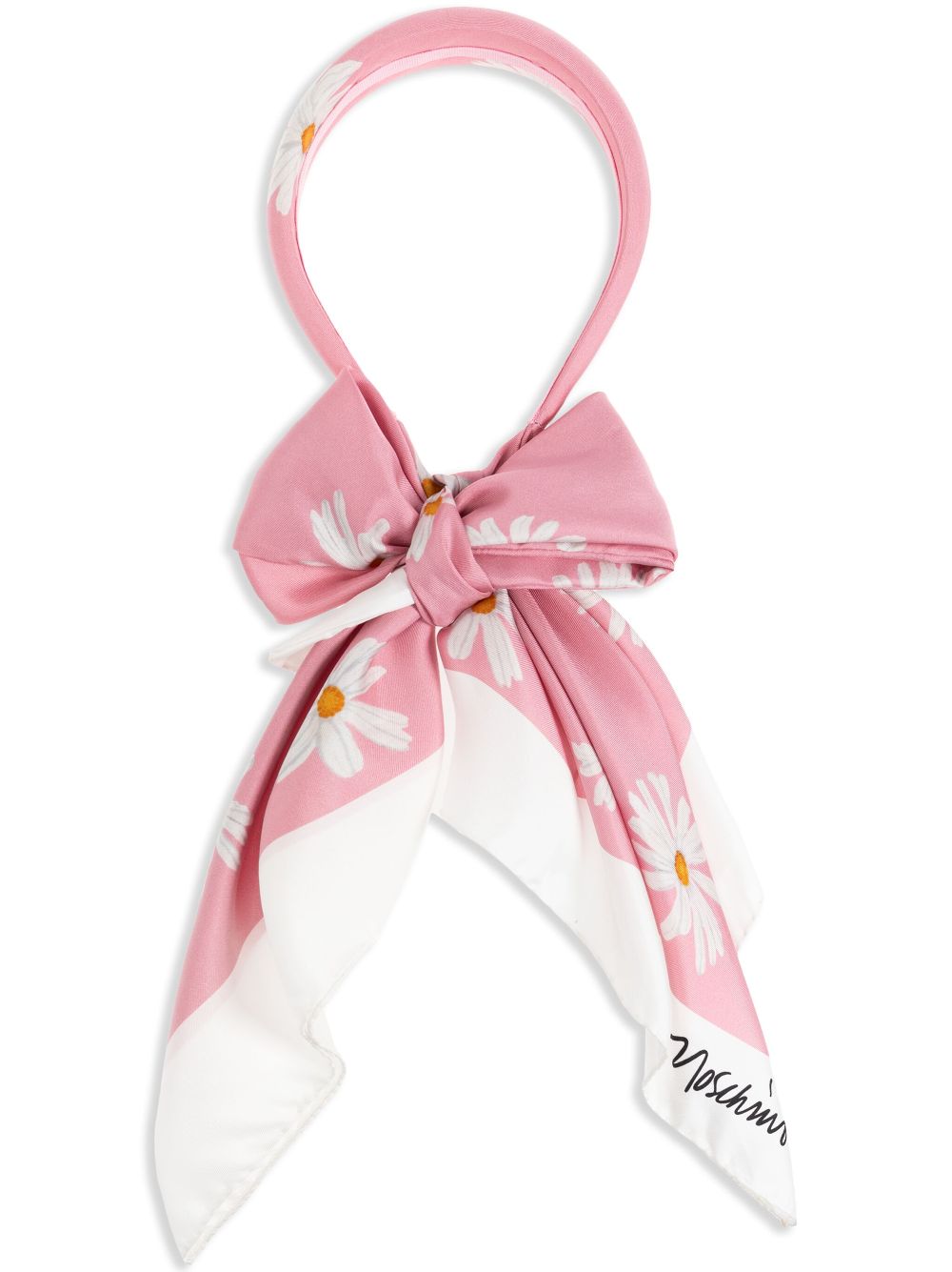 Moschino scarf headband - Pink