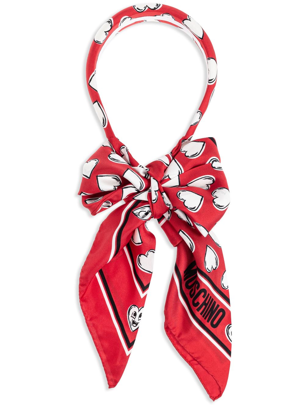 Moschino scarf headband - Red