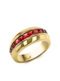 Pragnell 18kt yellow gold Manhattan ruby ring