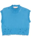 Marni crew-neck sleeveless sweater - Blue