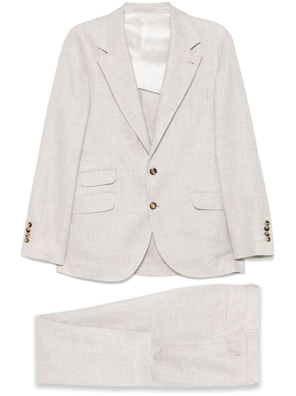 Brunello Cucinelli single-breasted suit - Neutrals