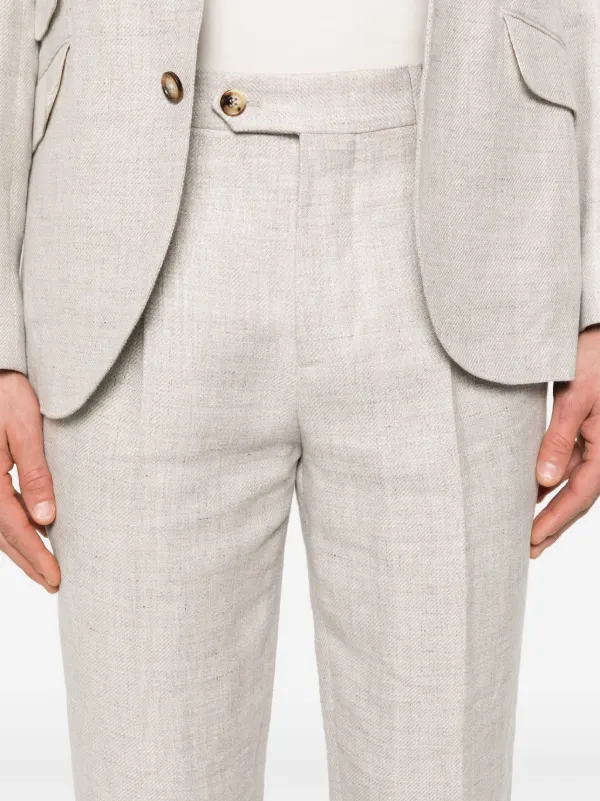 Brunello Cucinelli single-breasted Suit | Neutrals | FARFETCH