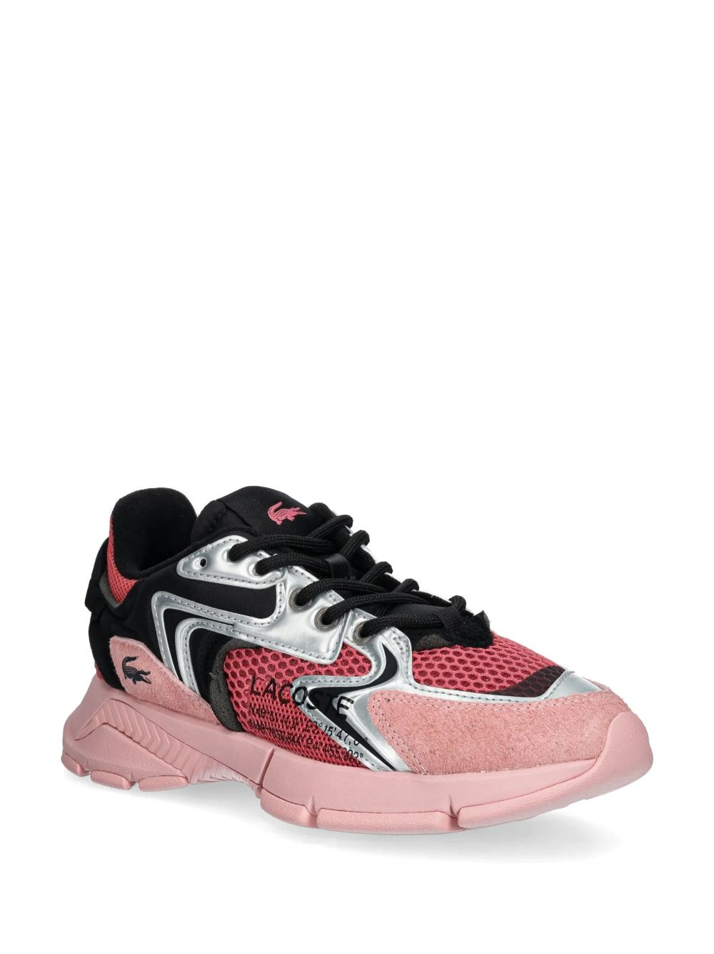 Lacoste logo-print sneakers - Roze