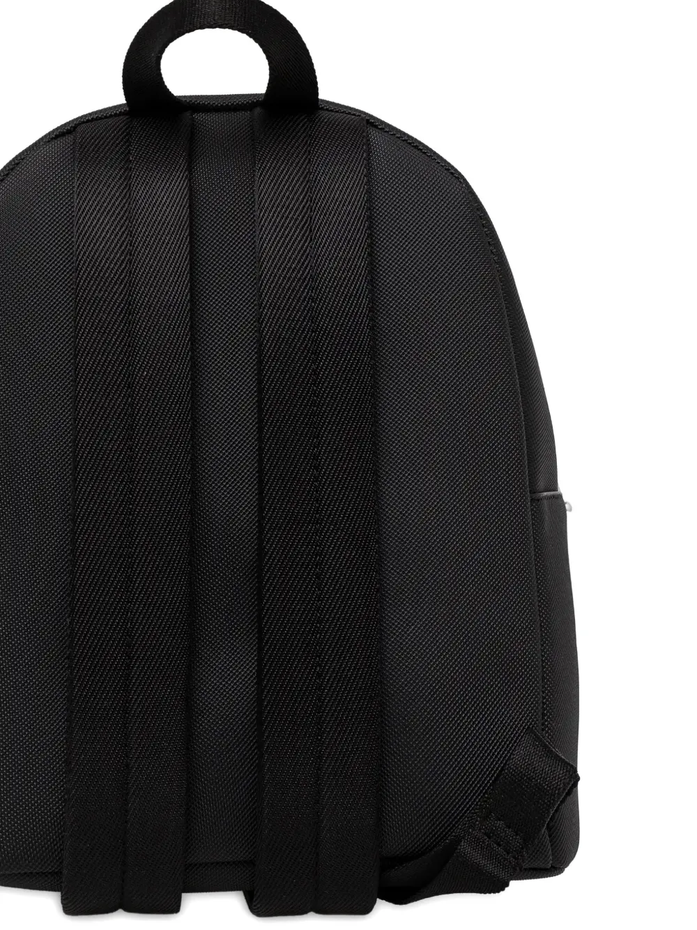 Lacoste Logo-patch Backpack In Black