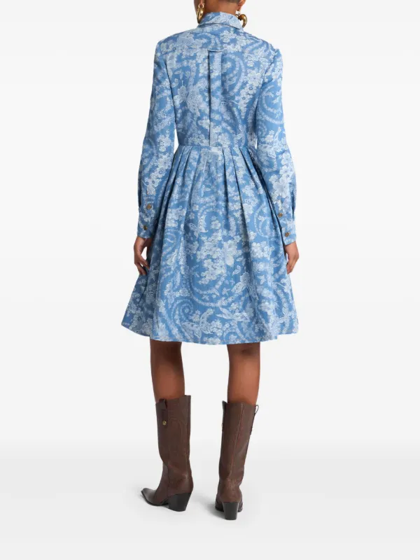 etro denim dress ETRO Denim Shirt Dress | Blue