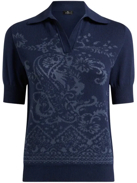 ETRO polo à motif cachemire