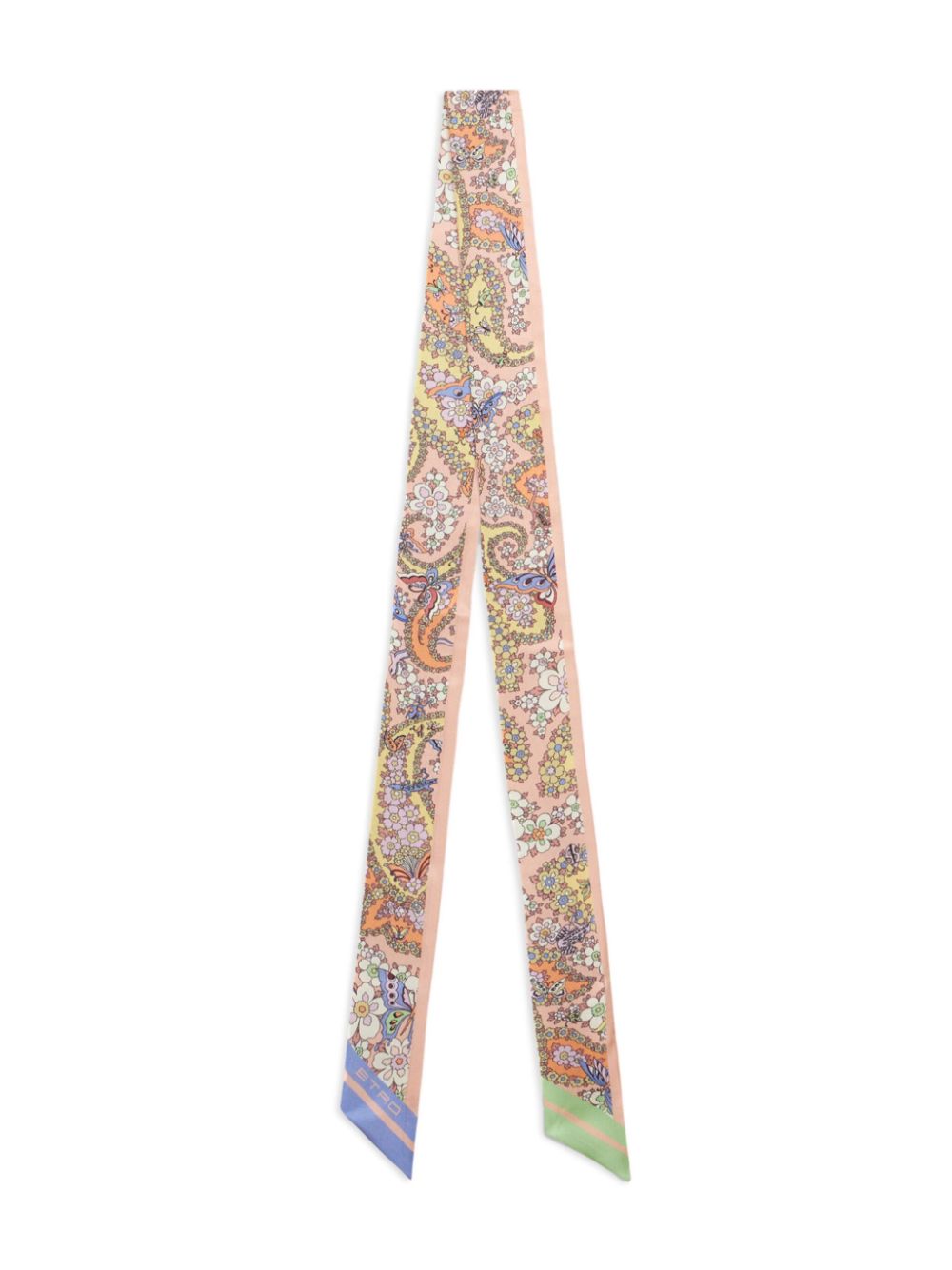 floral-print silk scarf