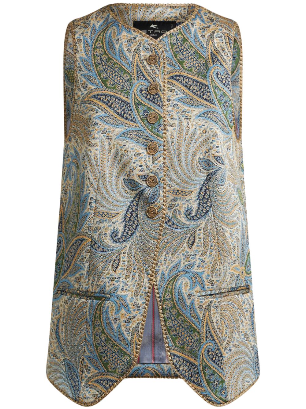 jacquarded waistcoat