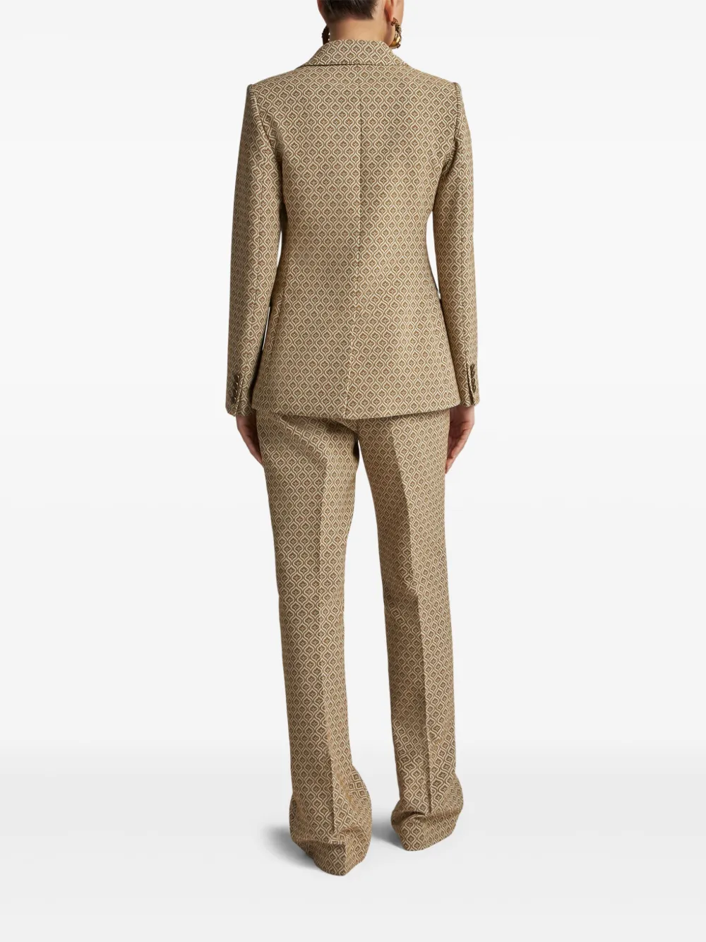 ETRO Blazer met jacquard Beige
