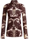 ETRO paisley-jacquard shirt - Brown