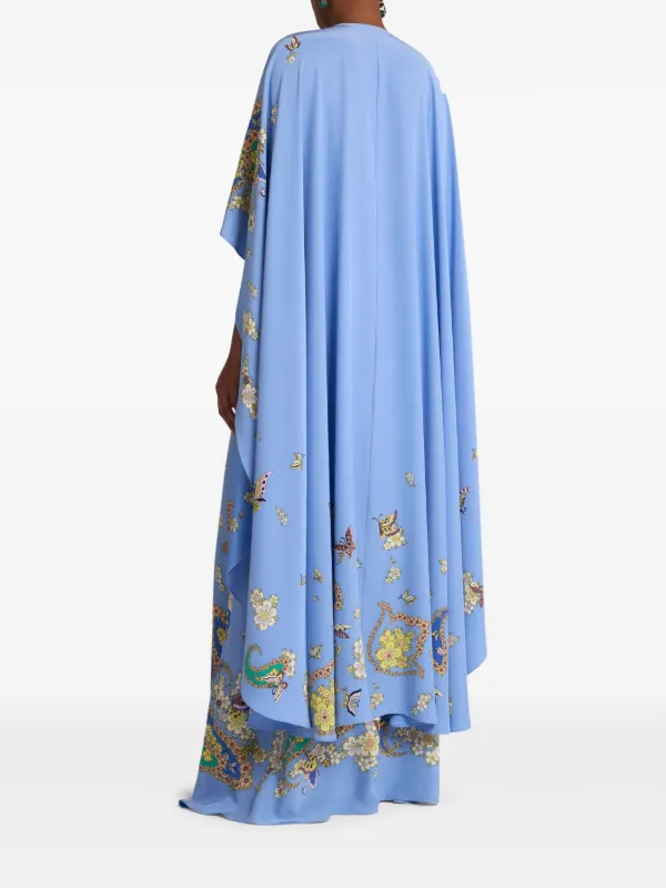 ETRO Cape Gown | Blue | FARFETCH