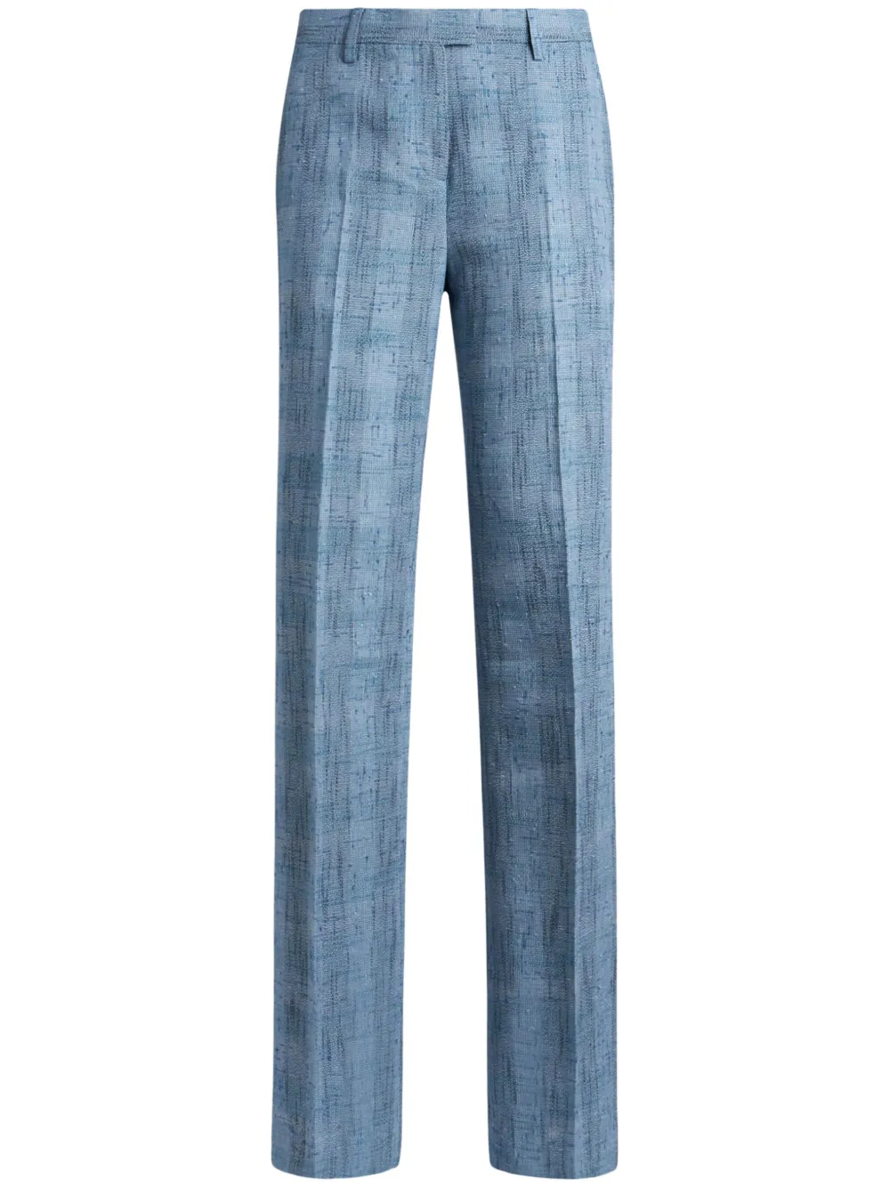 ETRO Broek met slub-textuur Blauw