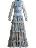 ETRO floral maxi dress - Blue