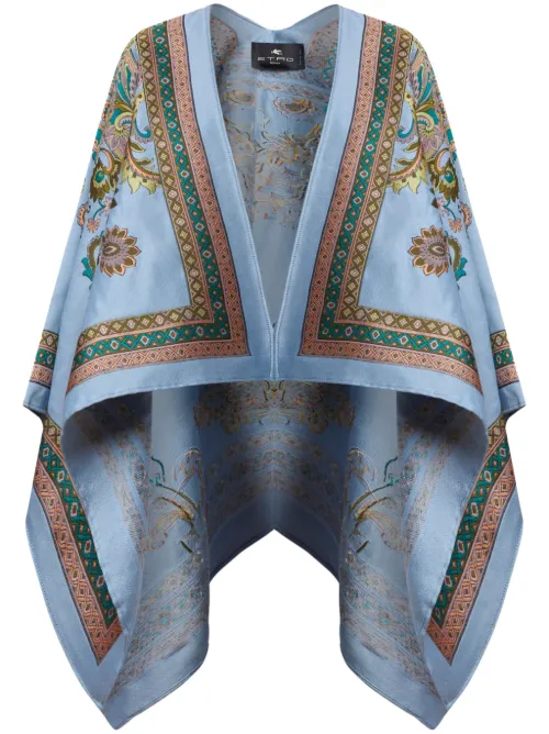 Cape à motif cachemire en jacquard - ETRO - Modalova