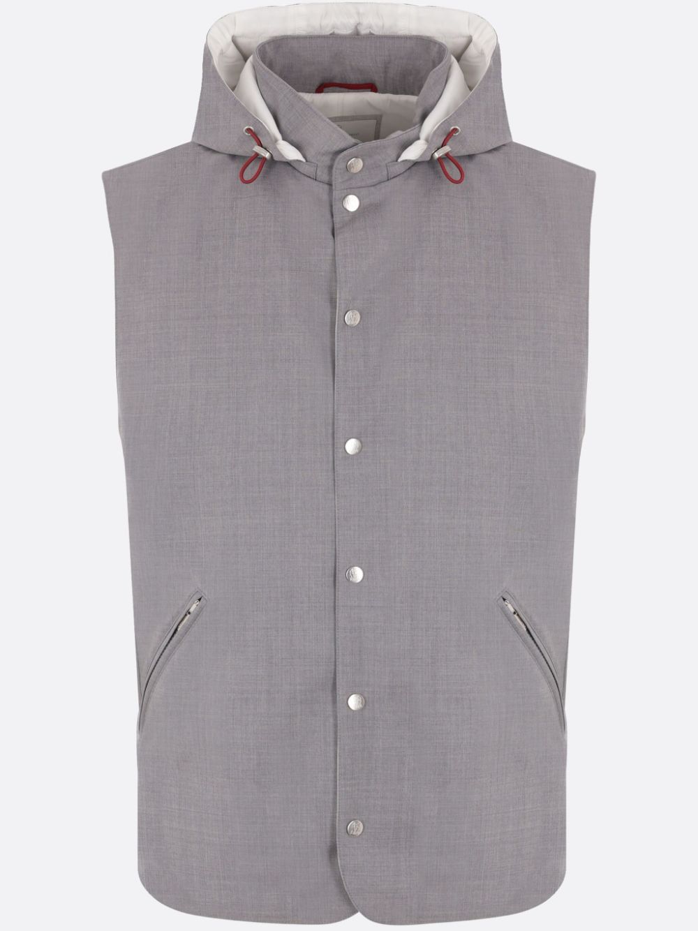 Brunello Cucinelli hooded padded vest - Grey