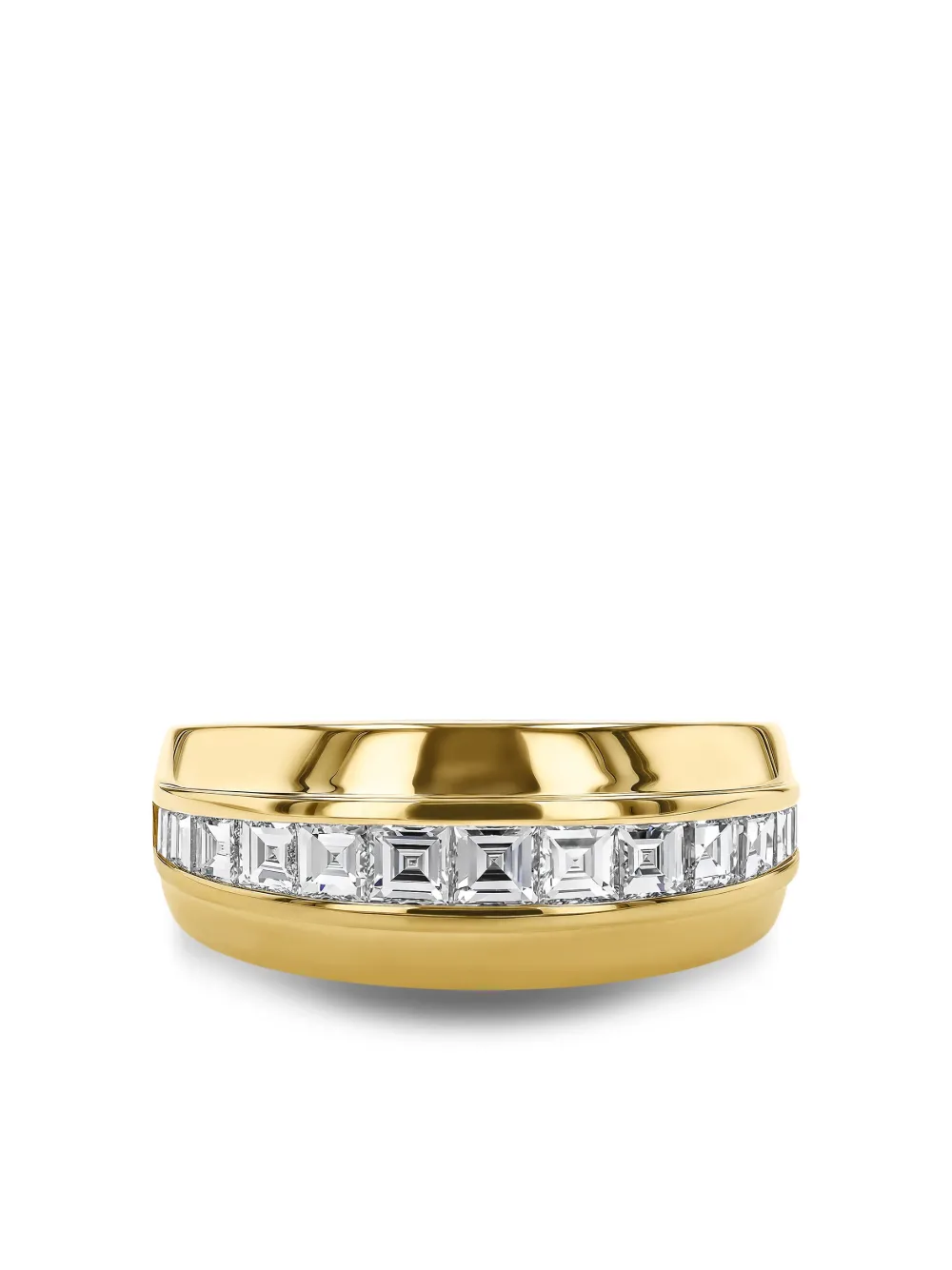 Pragnell 18kt geelgouden Manhattan ring met diamant