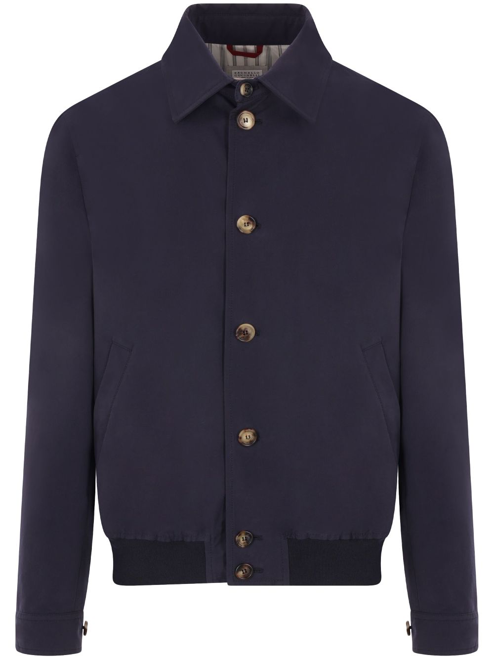 Brunello Cucinelli cotton shirt jacket - Blue