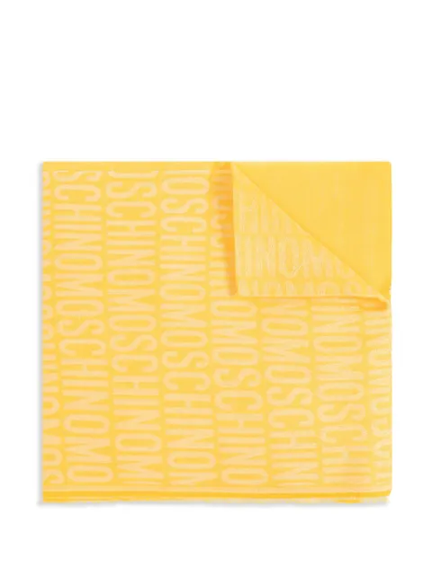 Moschino logo-jacquard scarf