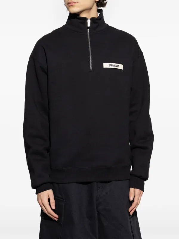 JACQUEMUS 24SS スウェット・トレーナー ブラック系 Jacquemus Gros Grain スウェットシャツ | ブラック | FARFETCH JP