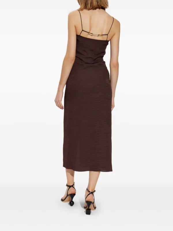 JACQUEMUS ノッテドレス【関税込】 Jacquemus Notte ドレス | ブラウン | FARFETCH JP
