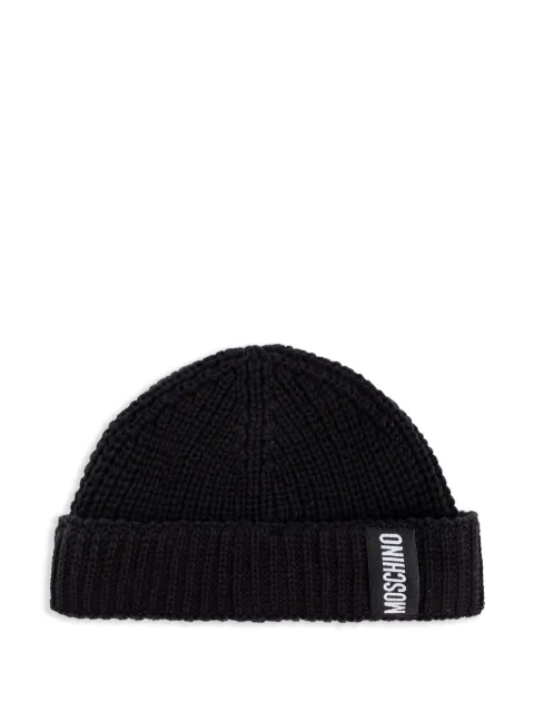 Moschino ribbed-knit beanie