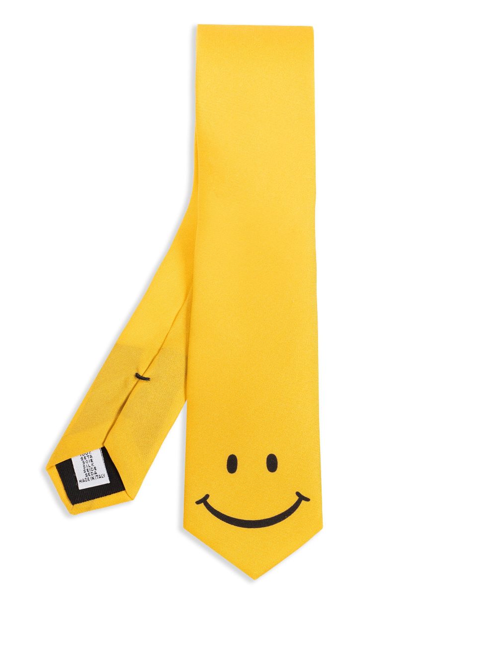 x Smiley silk tie