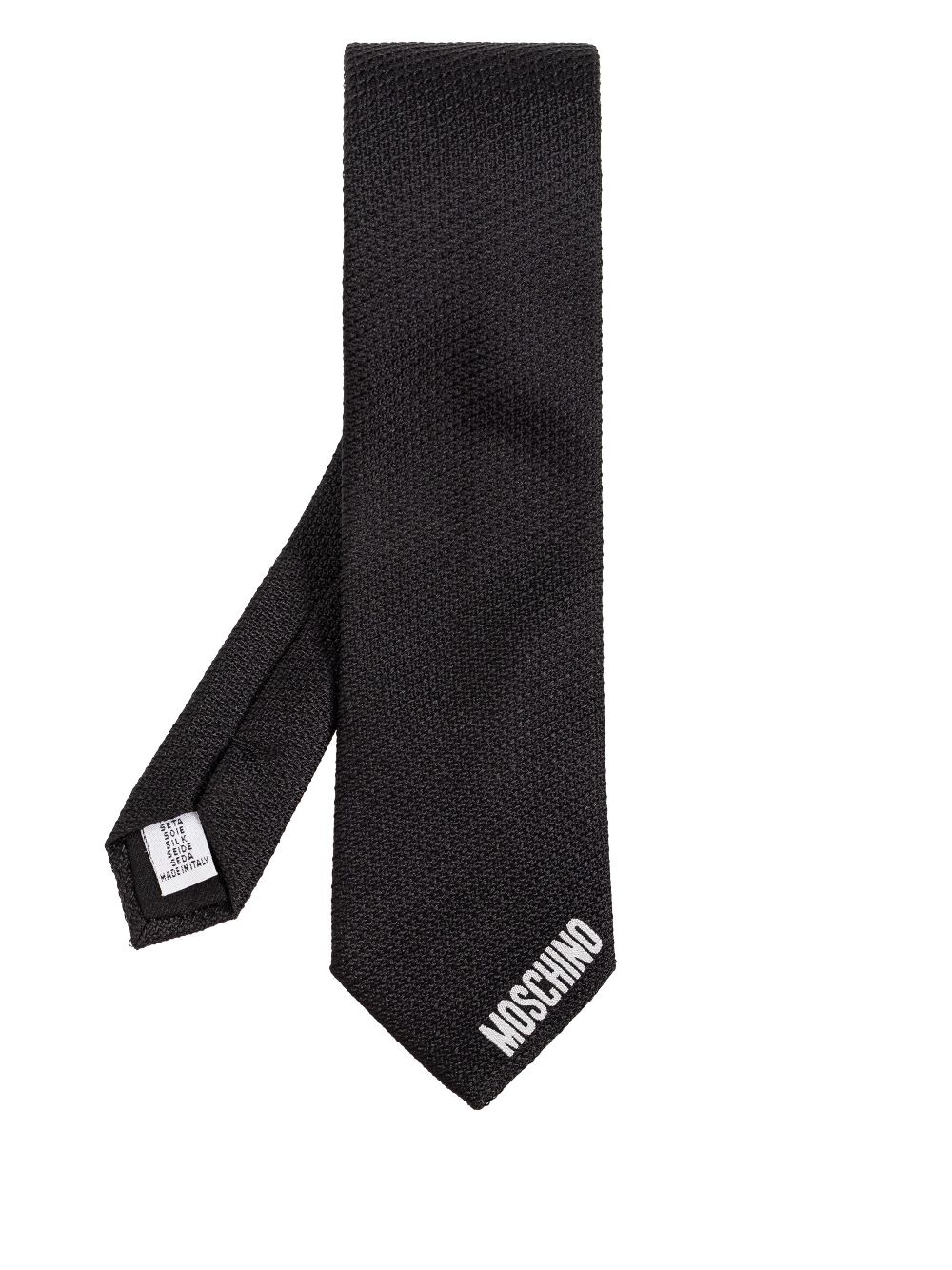 Moschino silk tie - Black