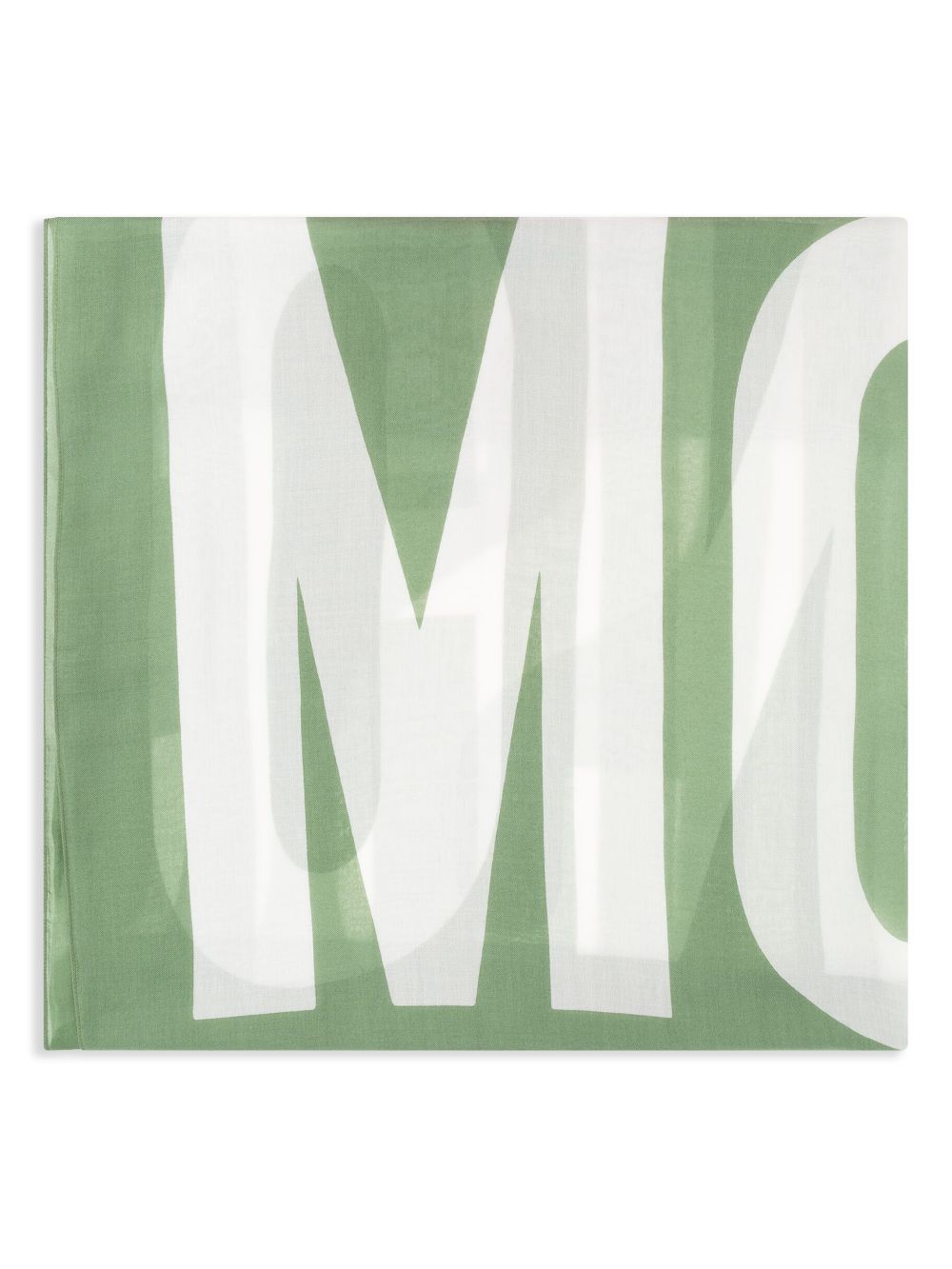 Moschino Sjaal met logoprint Groen