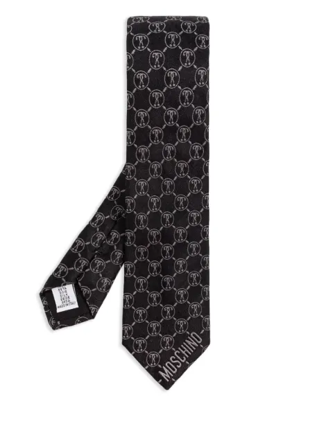 Moschino jacquarded tie