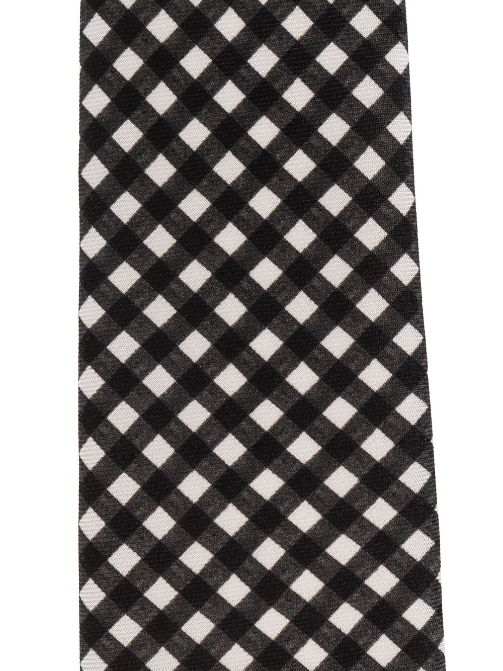 Moschino checked tie - Zwart