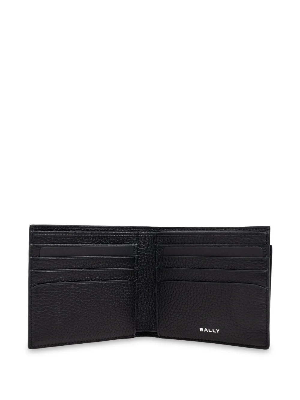 Bally Leren portemonnee Zwart