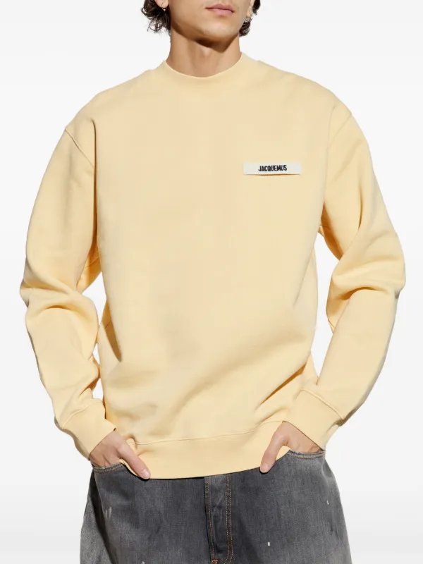 Jacquemus logo-patch Sweatshirt | Neutrals | FARFETCH
