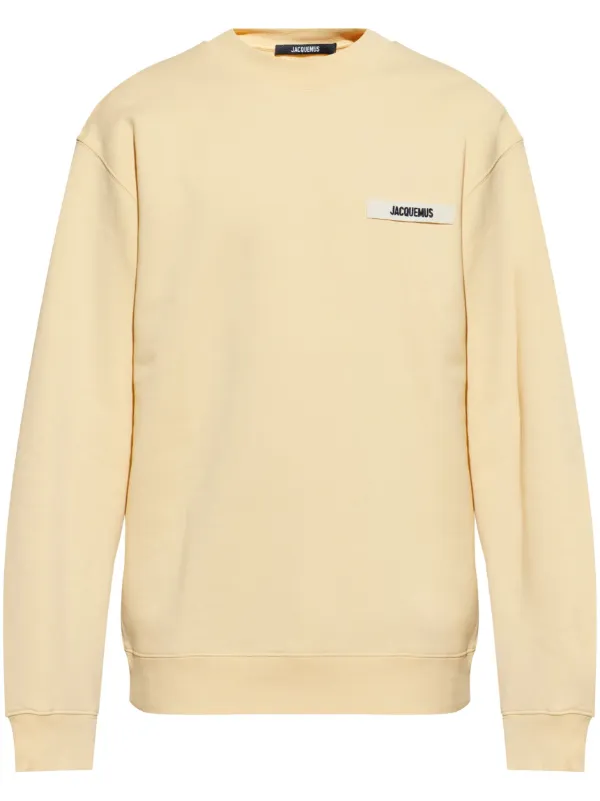 スウェット・トレーナー JACQUEMUS CREWNECK SWEATSHIRT JACQUEMUS - LE SWEATSHIRT GROS GRAIN BLACK – SOLAR MTP