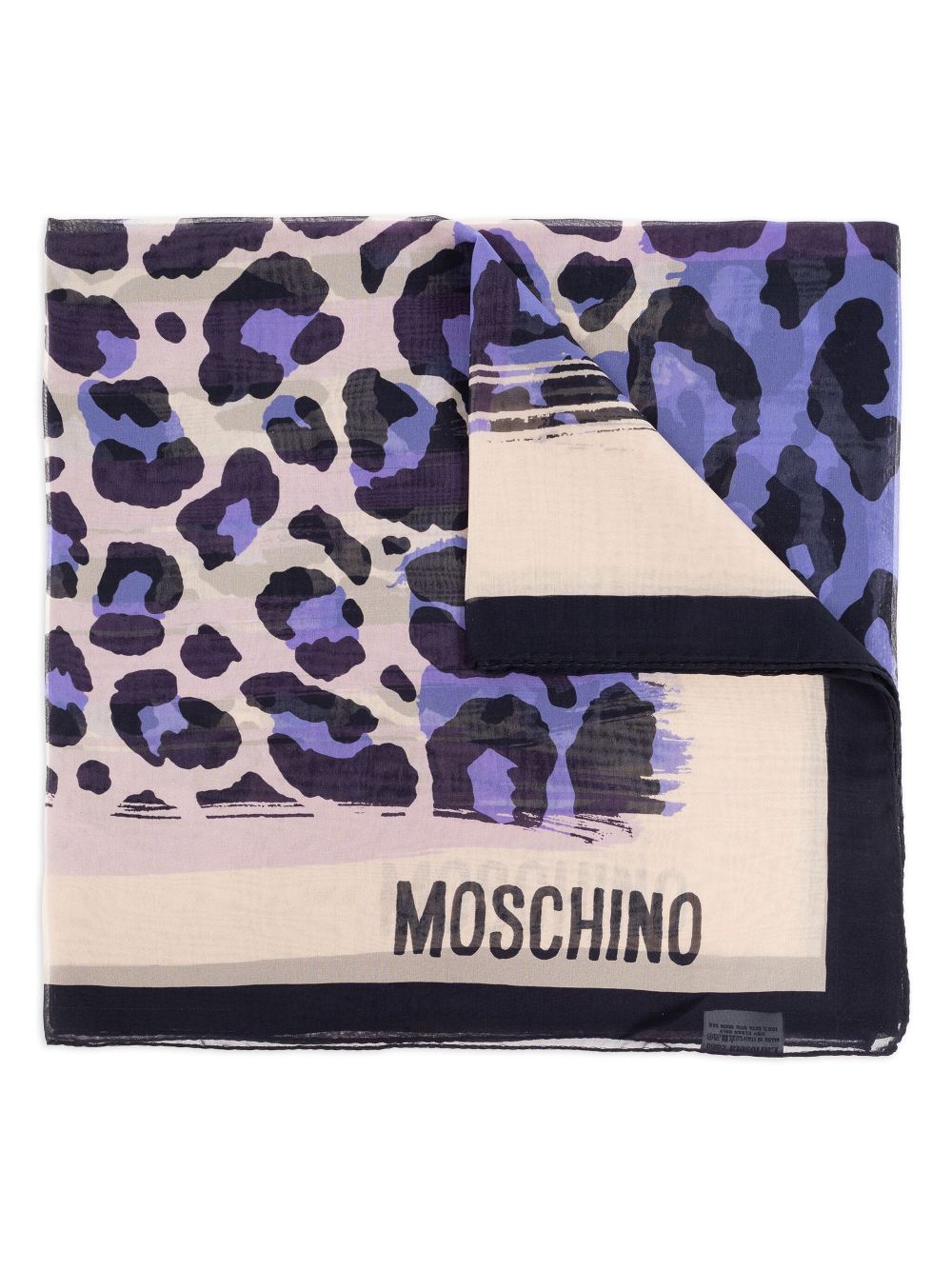 Moschino Sjaal met luipaardprint Beige