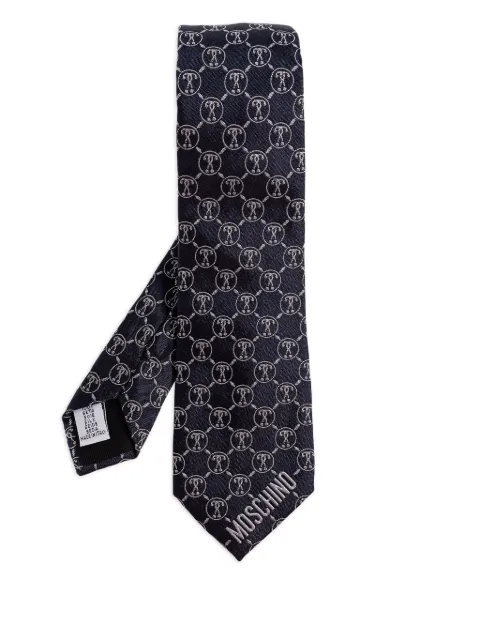 Moschino corbata con monograma