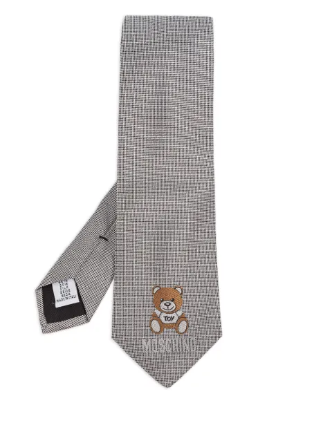 Moschino corbata con motivo Bear