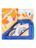 Moschino printed scarf - Blue