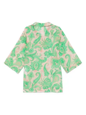 【ETRO】ペイズリー柄 クロップド ビーチ カバーアップ ETRO ウィメンズ ビーチカバーアップ通販 - FARFETCH
