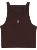 Givenchy cropped tank top - Brown