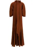 Petar Petrov halterneck dress - Brown