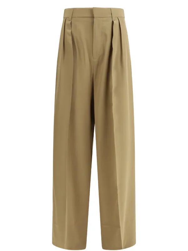Petar Petrov Fluid Tailored Trousers in Neutrals