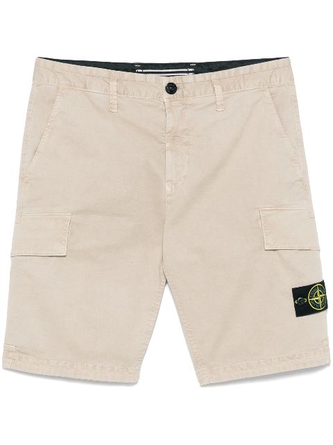 Stone Island Compass-badge cargo shorts