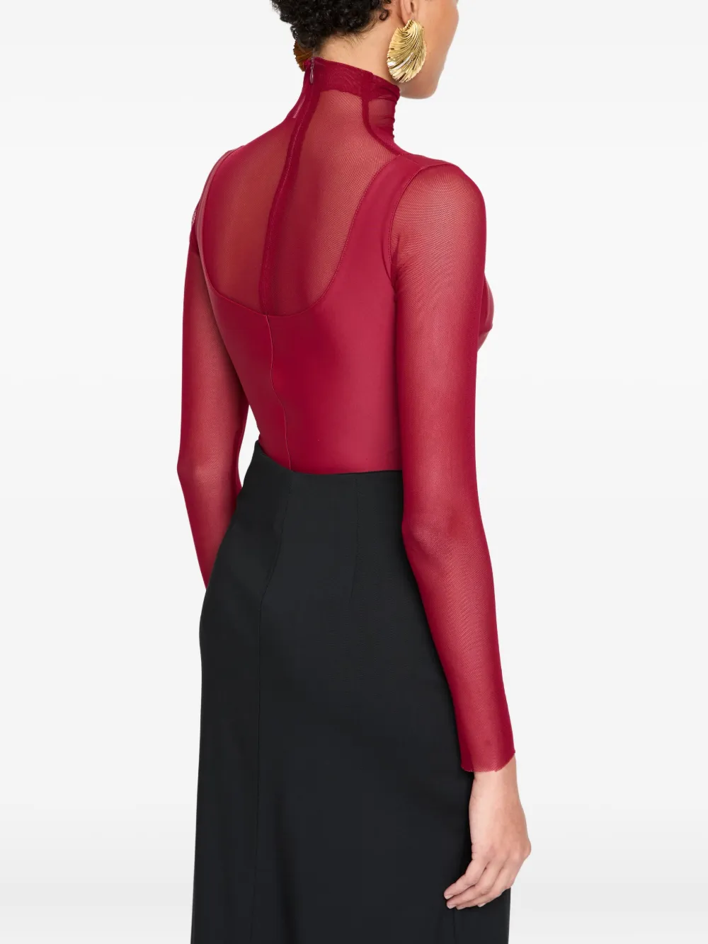 Atu Body Couture Body met vlakken Rood