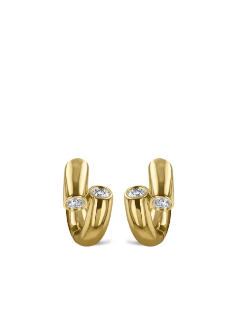 Pragnell 18kt yellow gold Eclipse earrings