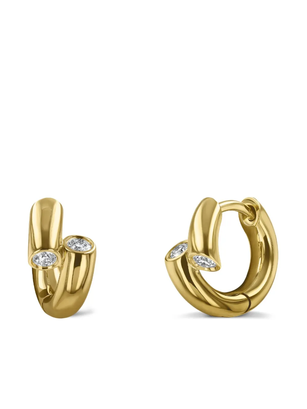 Pragnell 18kt Yellow Gold Eclipse Earrings In Gold