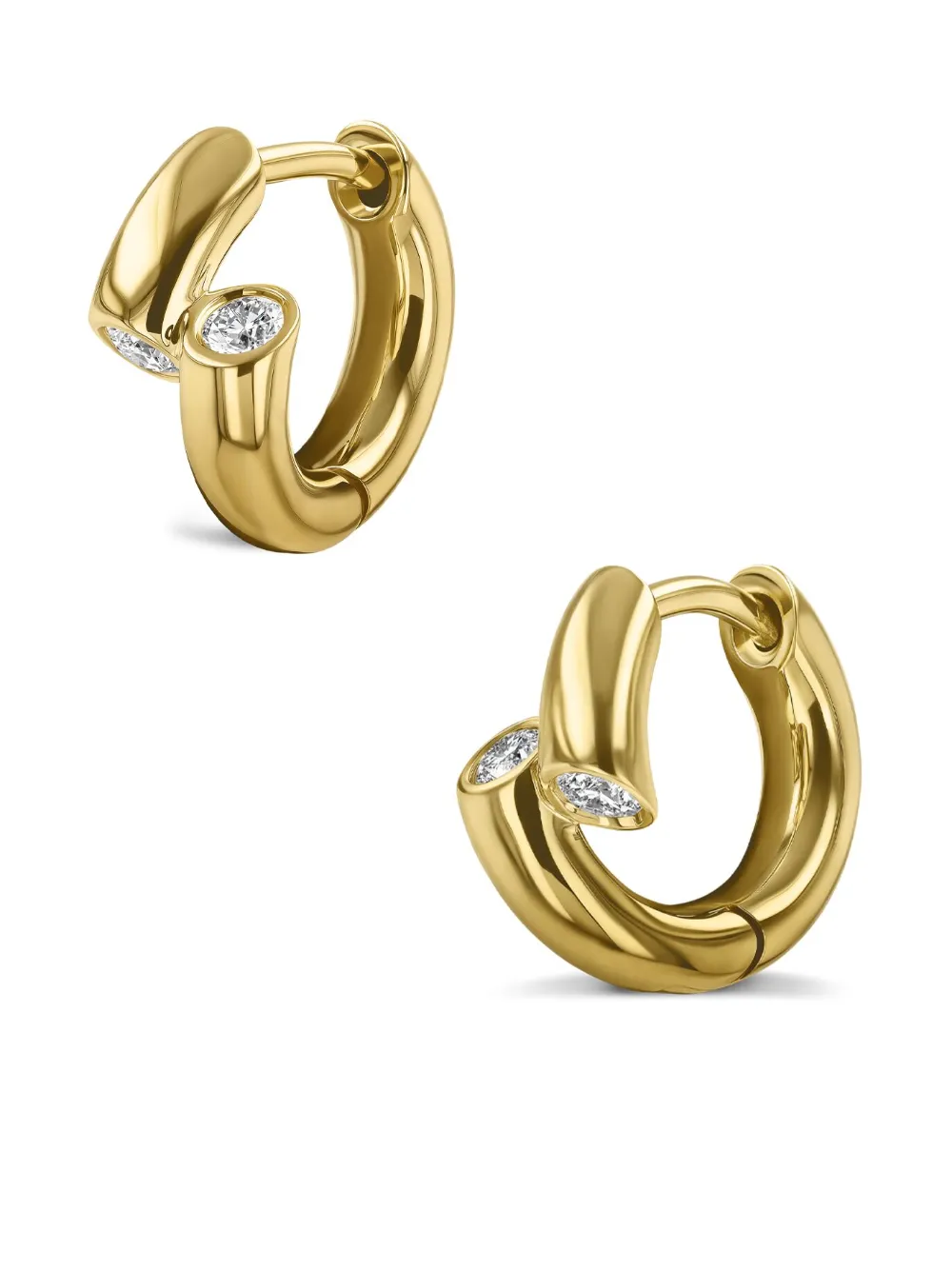 Pragnell aretes Eclipse en oro amarillo de 18kt | Image 2