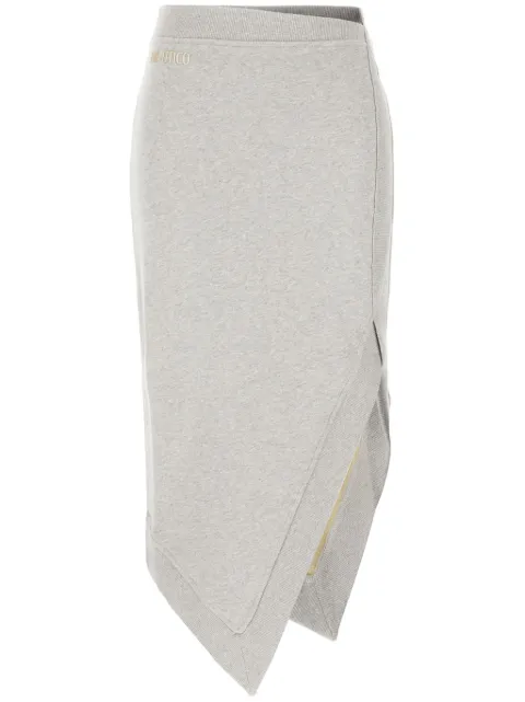 The Attico mélange-effect midi skirt