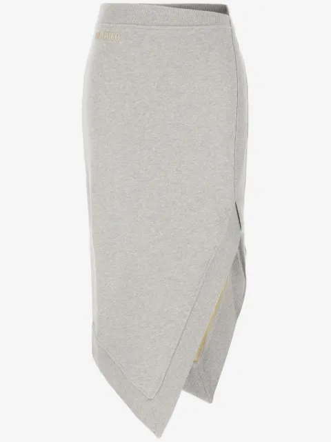 The Attico mélange-effect midi skirt