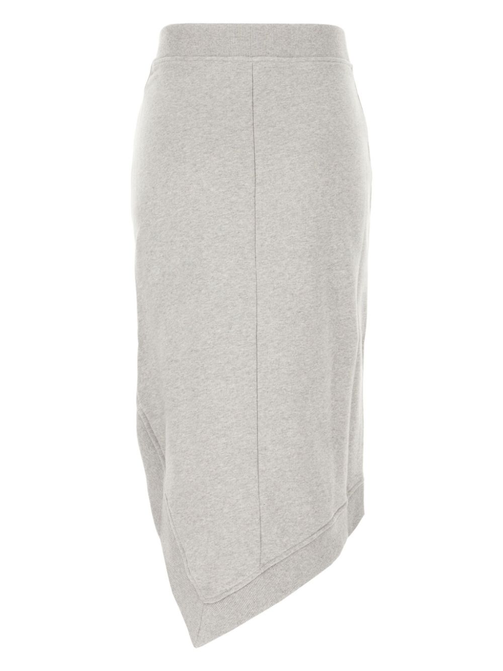 The Attico mélange-effect midi skirt - Grijs